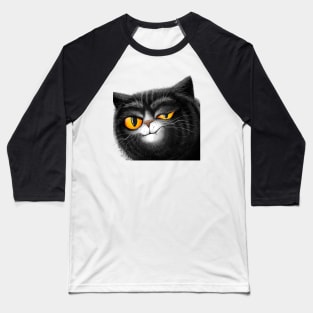 sarcastic black cat Baseball T-Shirt